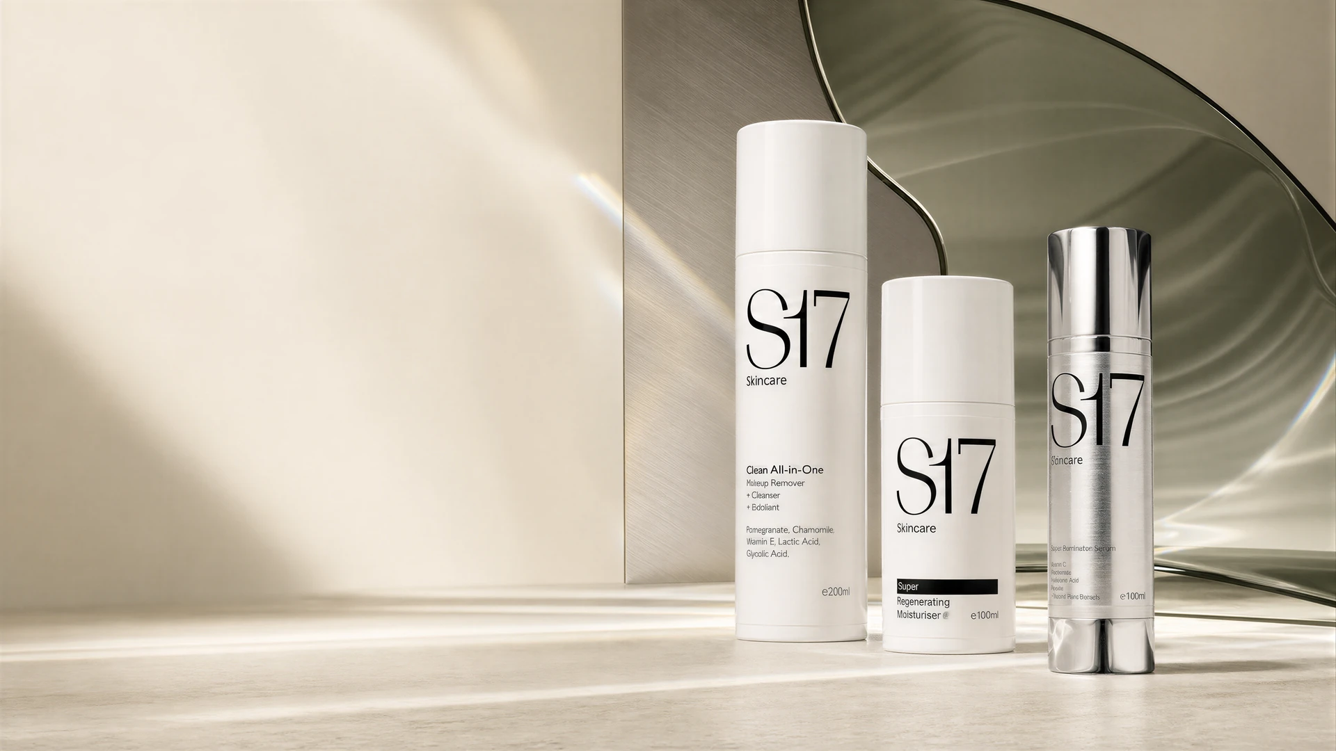 S17 Skincare product range in the optical field campaign
